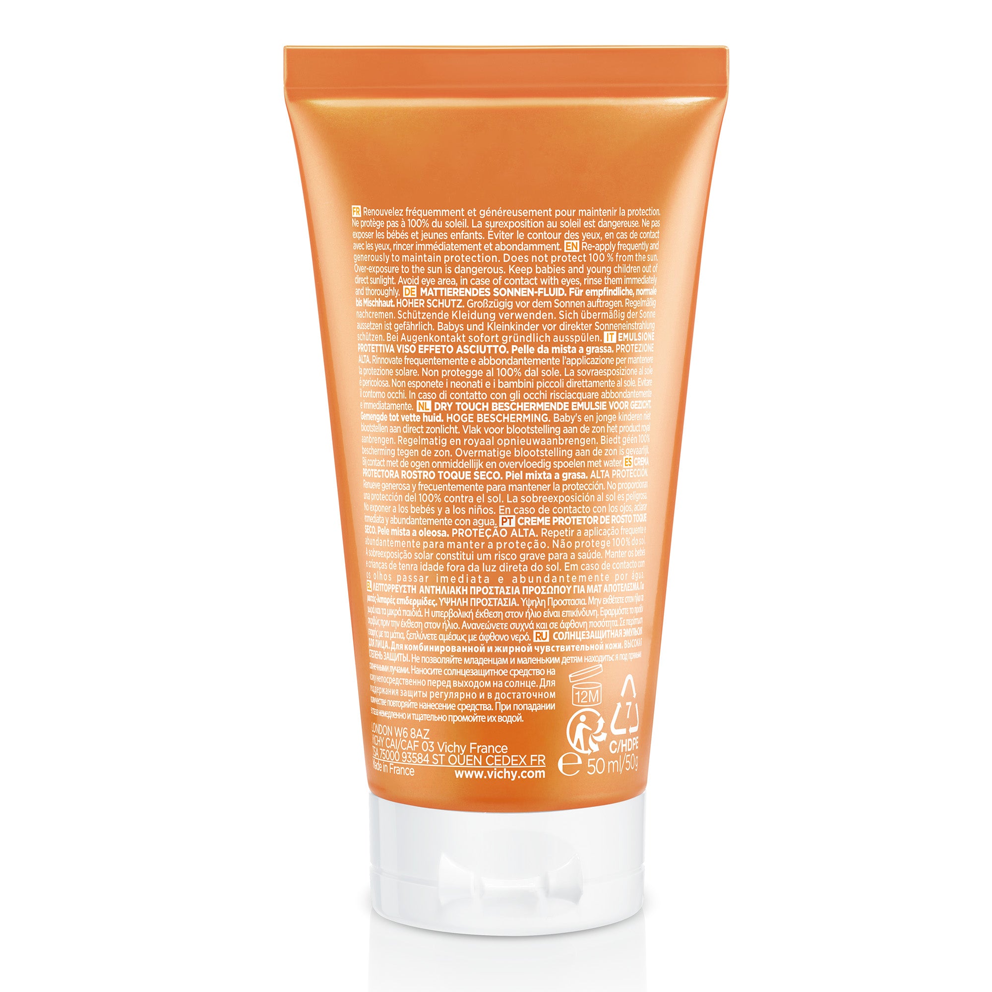 Crema Rostro Tacto Seco SPF50 VICHY