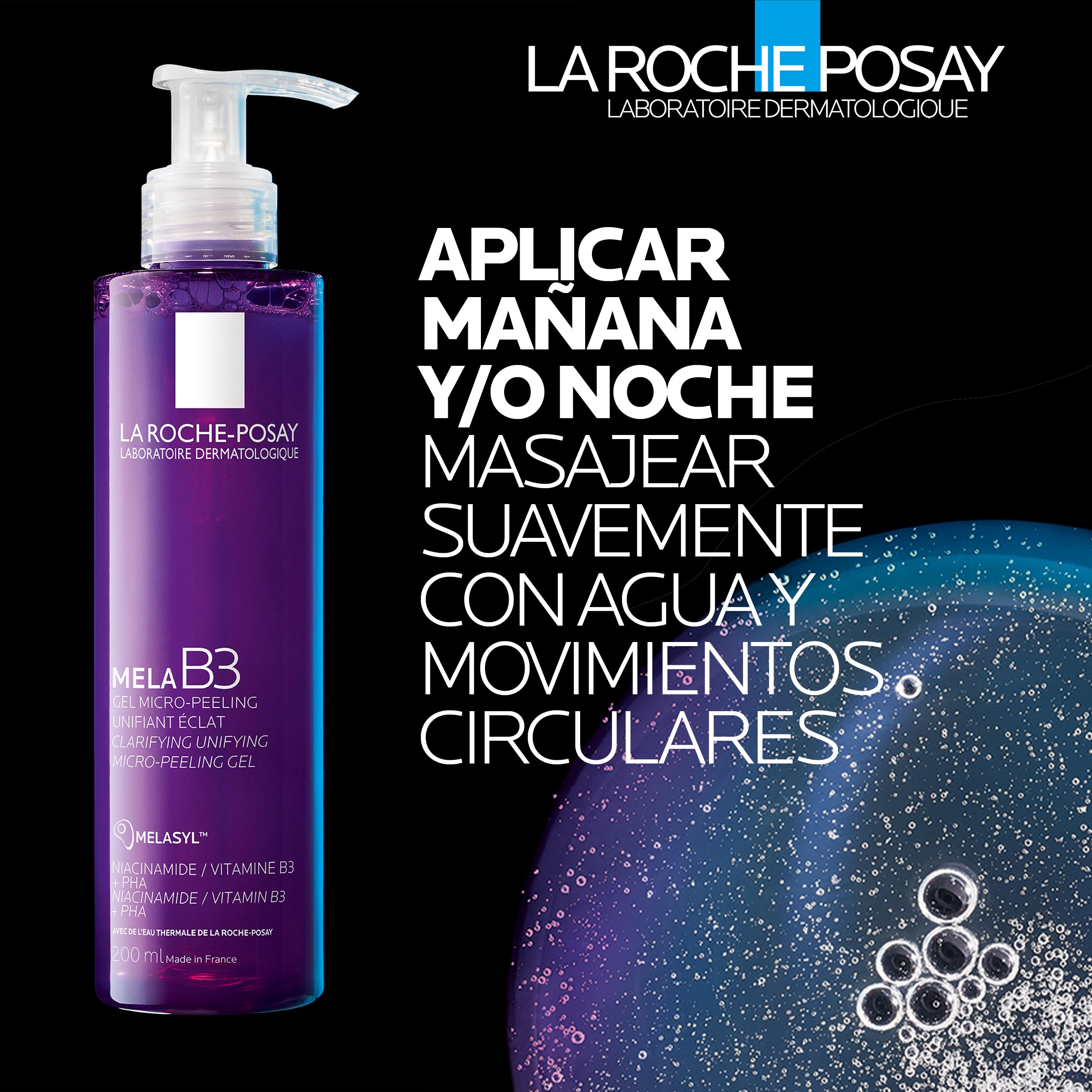 Mela B3 Gel Limpiador Facial Exfoliante LA ROCHE POSAY