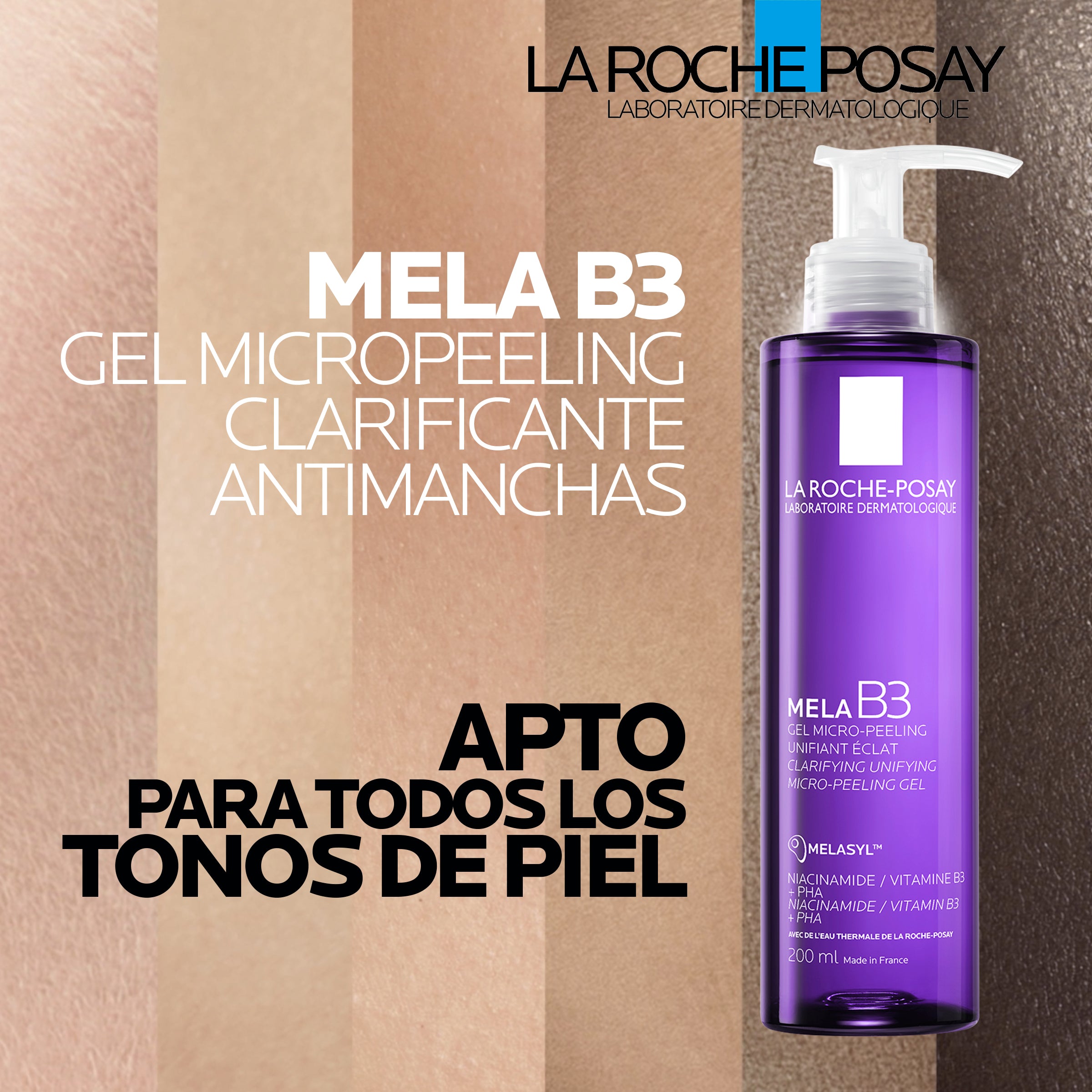 Mela B3 Gel Limpiador Facial Exfoliante LA ROCHE POSAY